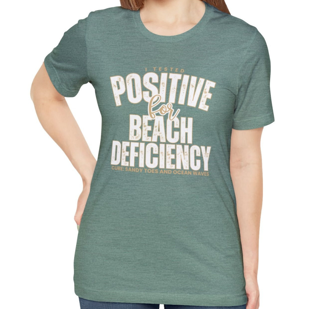 Women's "Beach Deficiency" Bella Canvas T-Shirt - Eddy and Rita