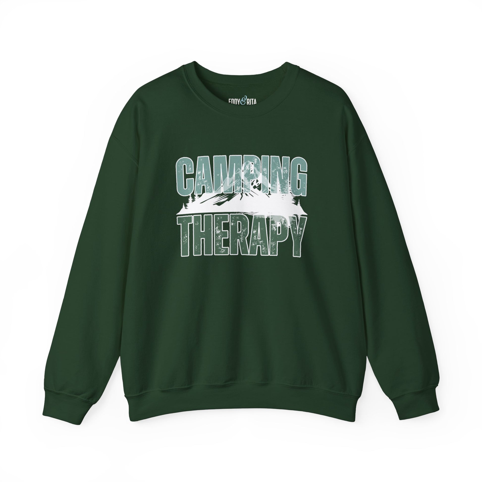 Camping Therapy: Women's Cozy Sweatshirt for Outdoor Adventure Bliss - Eddy and Rita