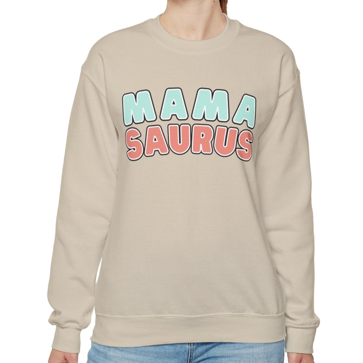 Mamasaurus Women's Heavy Sweatshirt Gift for Mother's - Eddy and Rita