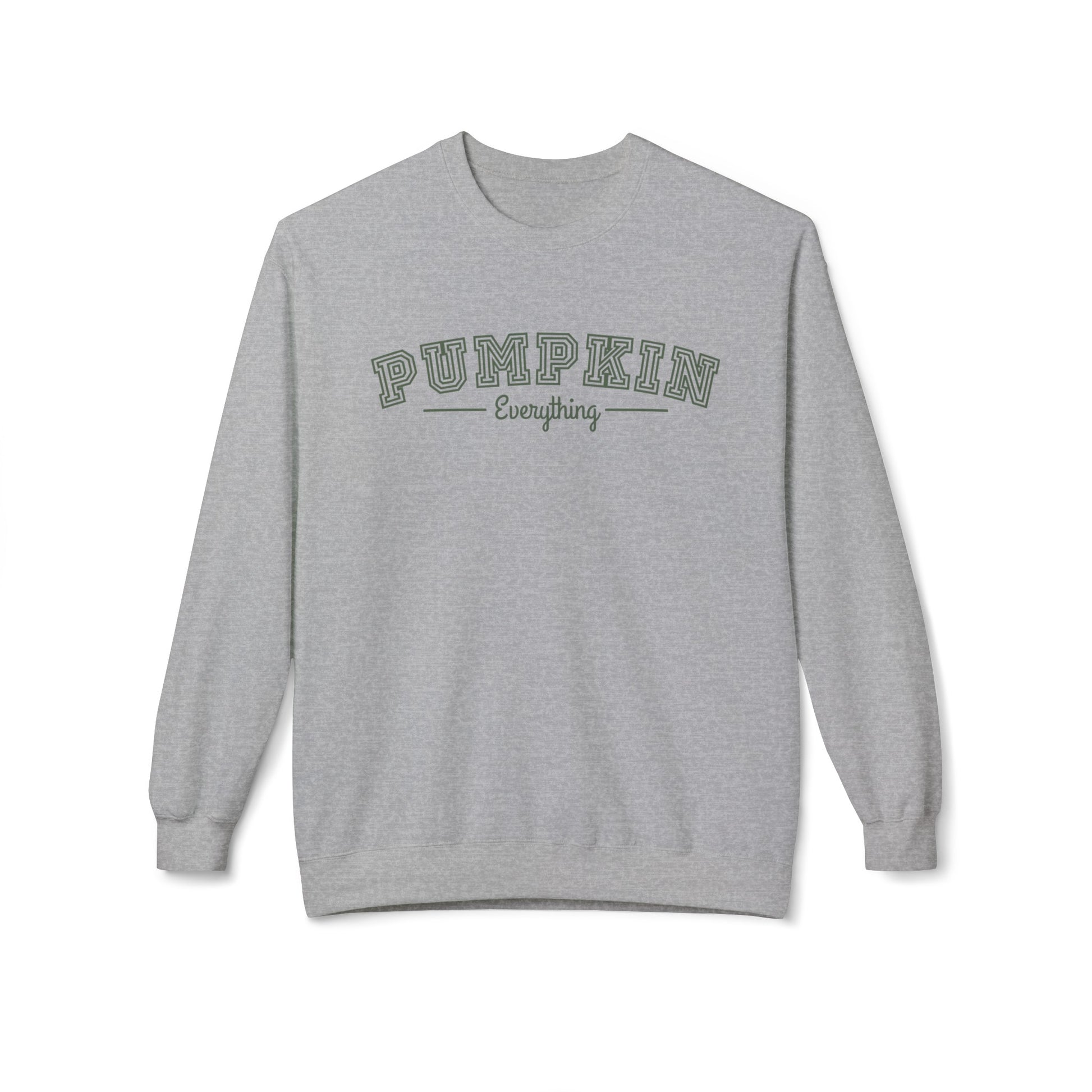 Eddy and Rita Women's Midweight Crewneck Sweatshirt - "Pumpkin Everything" Fall Graphic Pullover