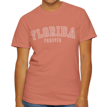 Eddy and Rita Women's Comfort Colors T-Shirt - "Florida Forever" Graphic Tee for Florida Lovers