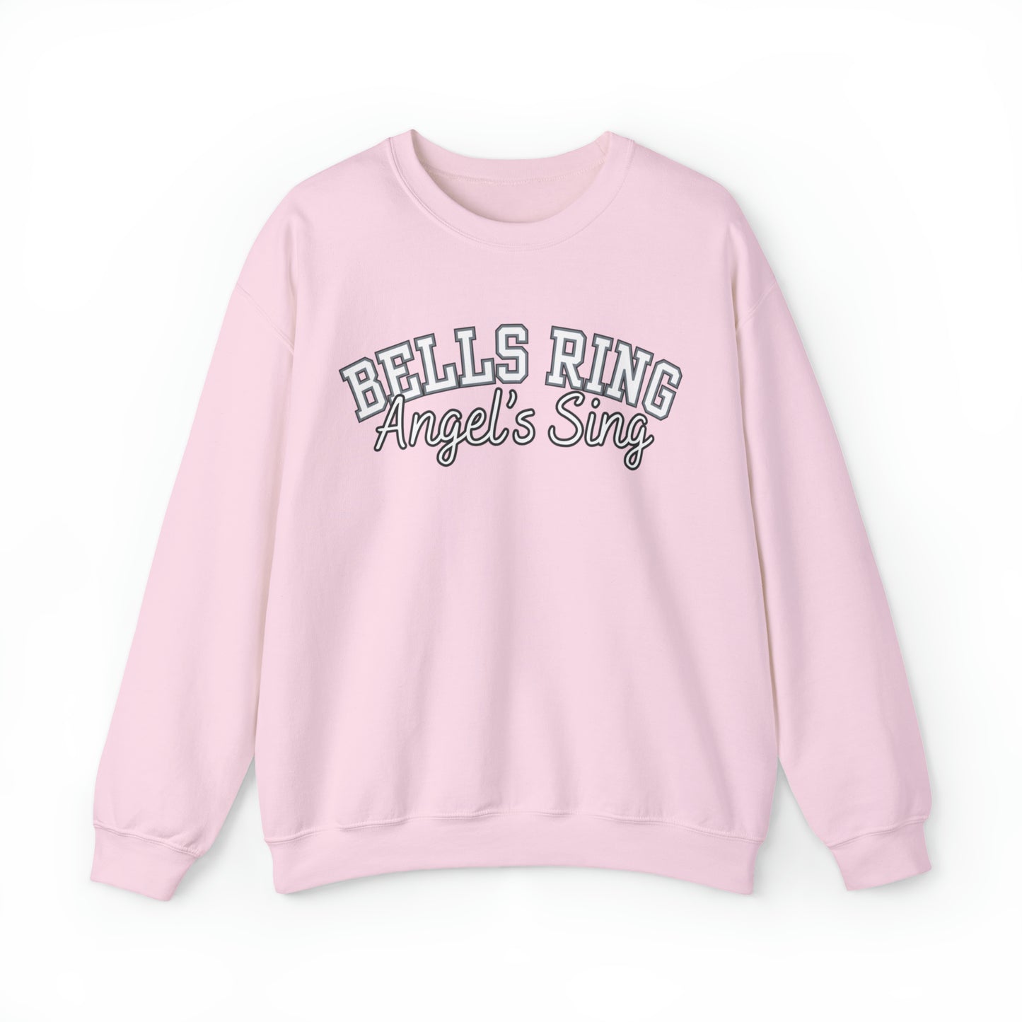 Women's Christmas Sweatshirt: 'Bells Ring, Angels Sing' Festive Holiday Top for Joyful Celebrations - Eddy and Rita