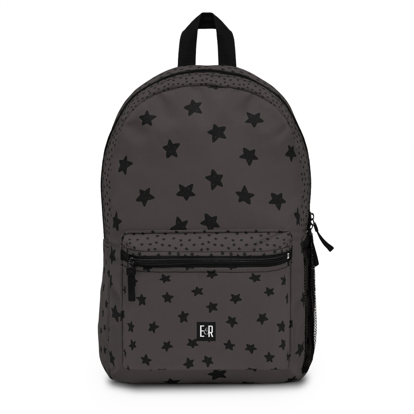 Eddy and Rita Women's Black Stars on Charcoal Backpack - Premium Designer Bag