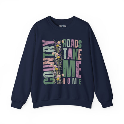 Country Roads Wildflower Women's Sweatshirt - Eddy and Rita