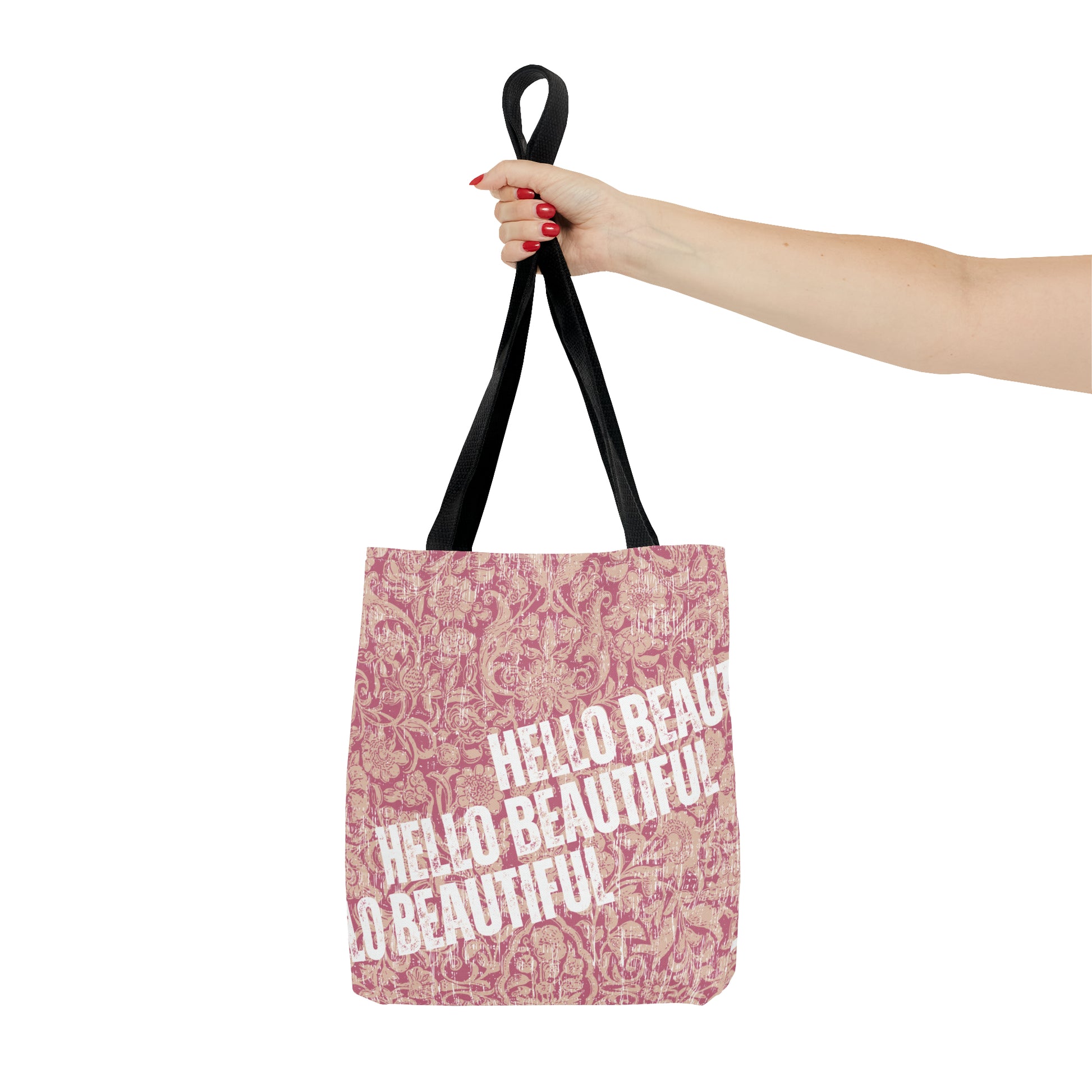 Vintage Beauty: Women's Small Tote Bag with Hello Beautiful Design - Eddy and Rita