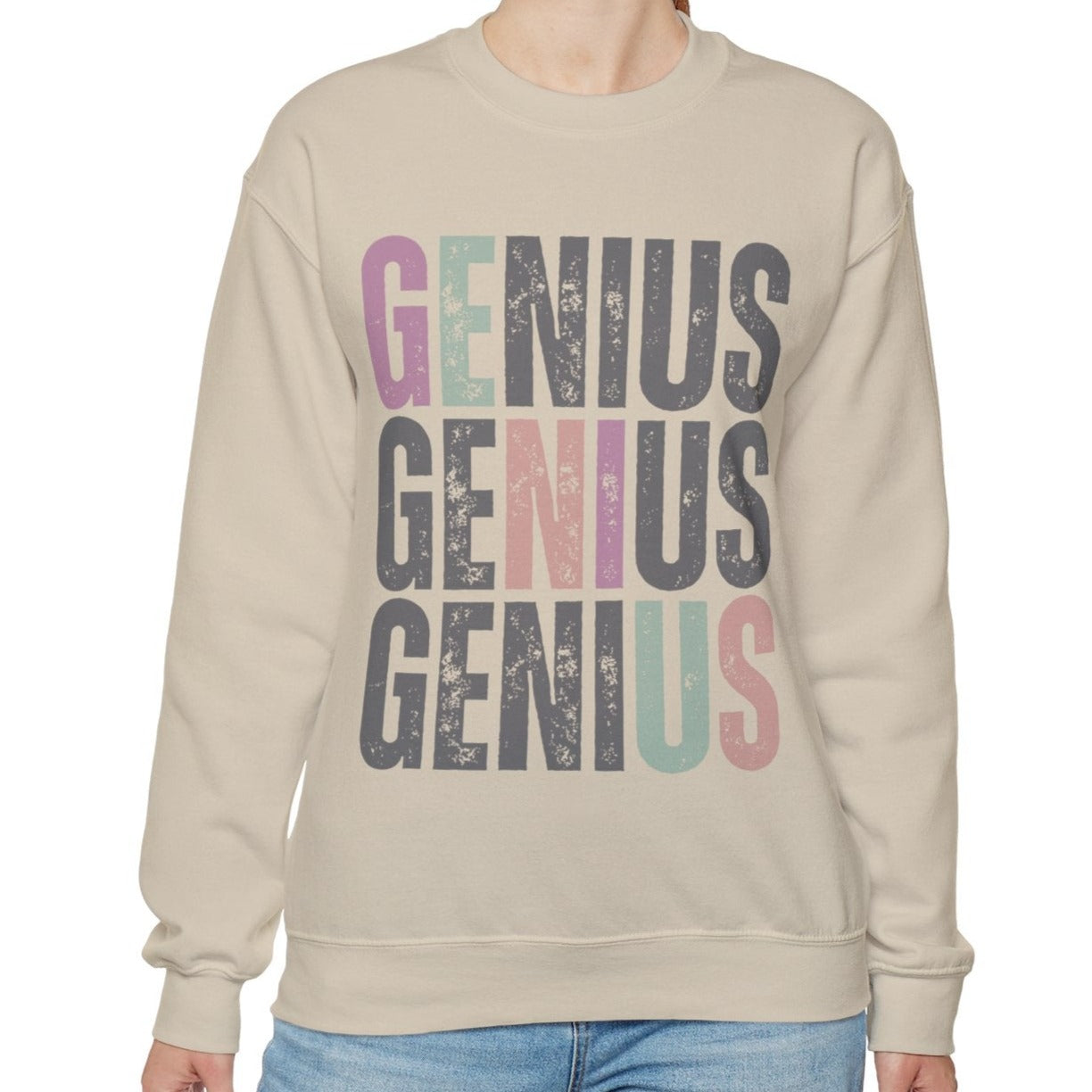 Trendy Genius Women's Sweatshirt - Eddy and Rita