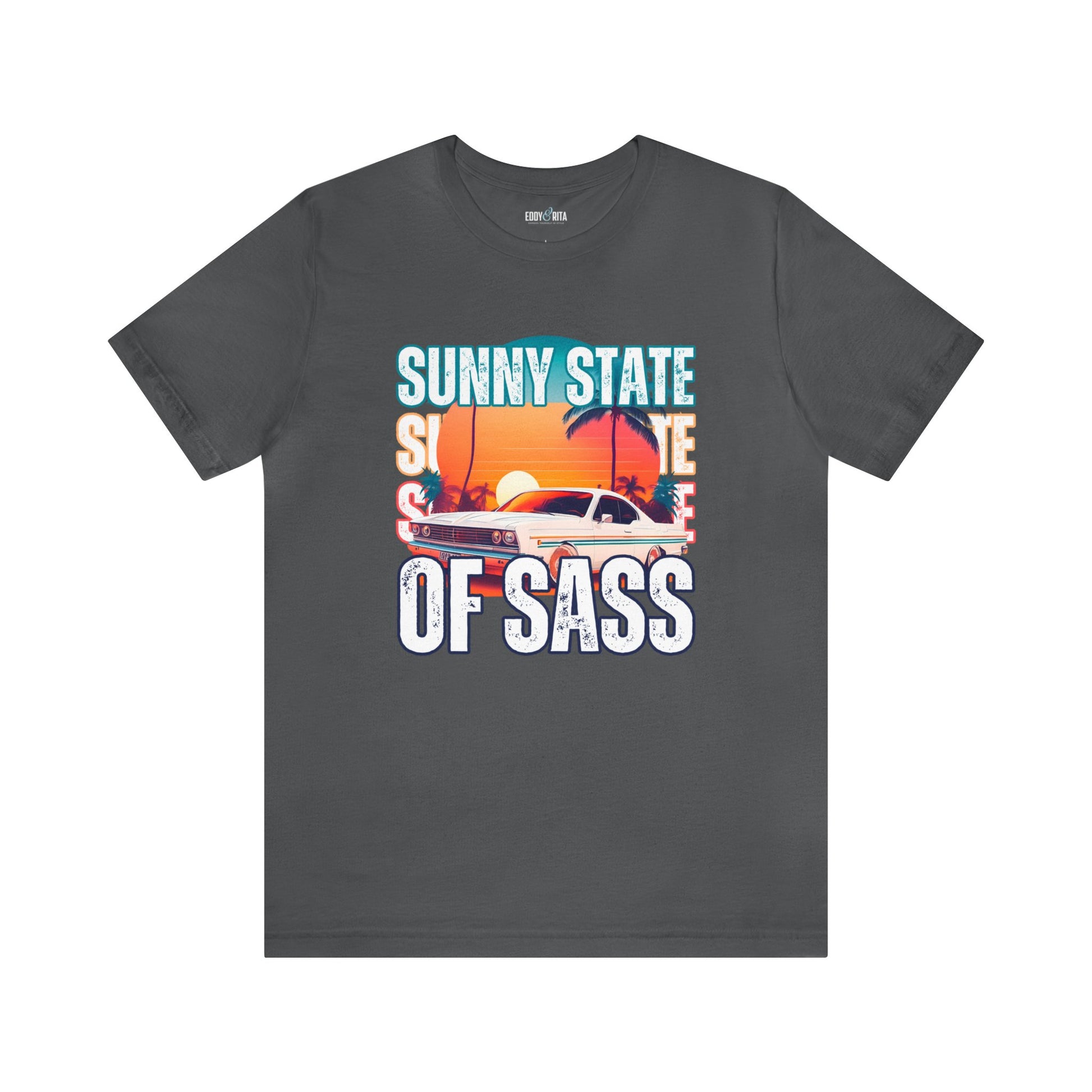 Sunny State of Sass Retro Car Women's Bella Canvas T-shirt - Eddy and Rita