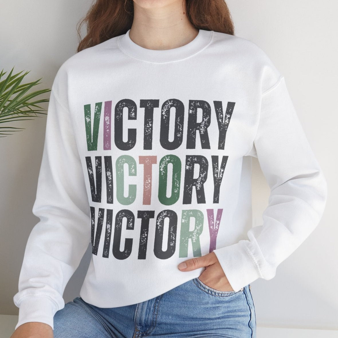 Victory Vibes Women's Comfort Sweatshirt - Eddy and Rita