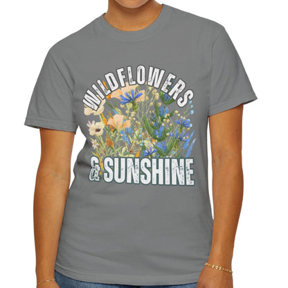 Wildflowers & Sunshine Tee - Women's Comfort Colors Short Sleeve T-shirt