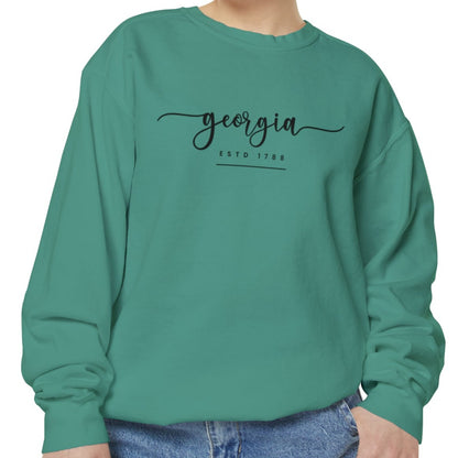 Comfort Colors Women's Sweatshirt - Georgia Pride Pullover - Eddy and Rita