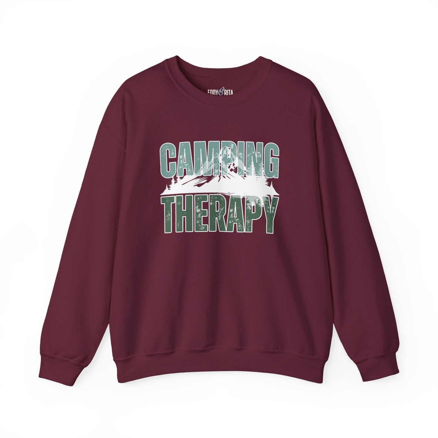 Camping Therapy: Women's Cozy Sweatshirt for Outdoor Adventure Bliss - Eddy and Rita