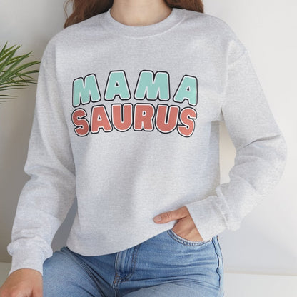 Mamasaurus Women's Heavy Sweatshirt Gift for Mother's - Eddy and Rita