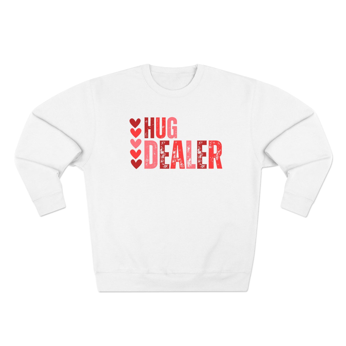 Women's Valentine's Day Graphic Sweatshirt – 'Hug Dealer' Cute and Cozy Pullover – Romantic Gift Idea, Casual Holiday Outfit