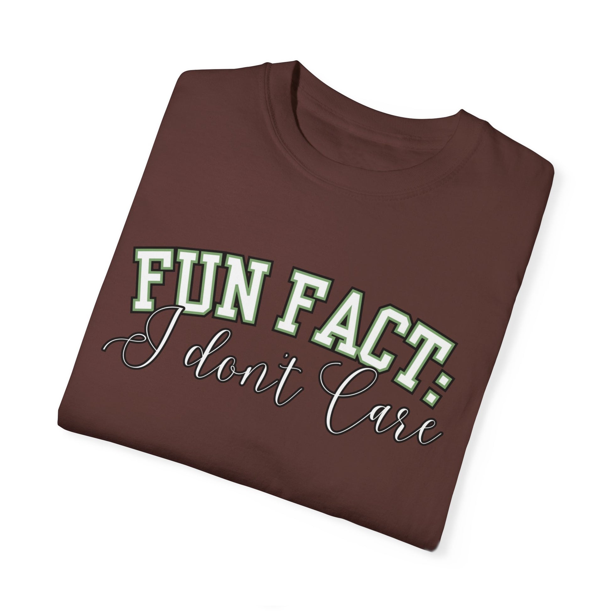 Fun Fact: I Don't Care Tee – Casual Statement Top for Nonchalant Style - Eddy and Rita