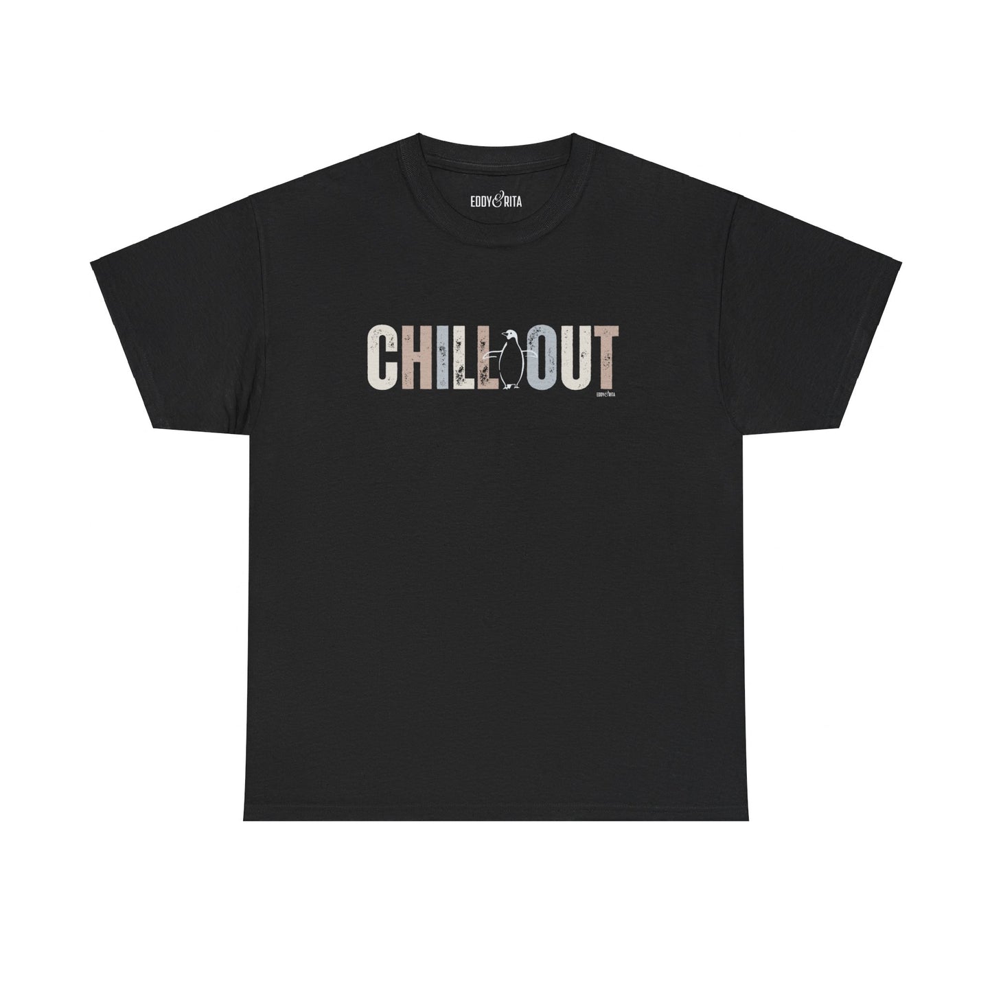 Eddy and Rita Women's Cotton Tee - "Chill Out" Graphic T-Shirt