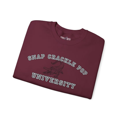 Men's 'Snap Crackle Pop University' Alligator Graphic Sweatshirt - Eddy and Rita