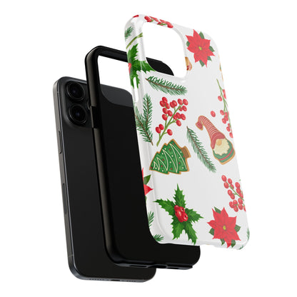 Tough Phone Case for iPhone – Holiday Gnomes Design | Durable and Festive Stocking Stuffer Gift