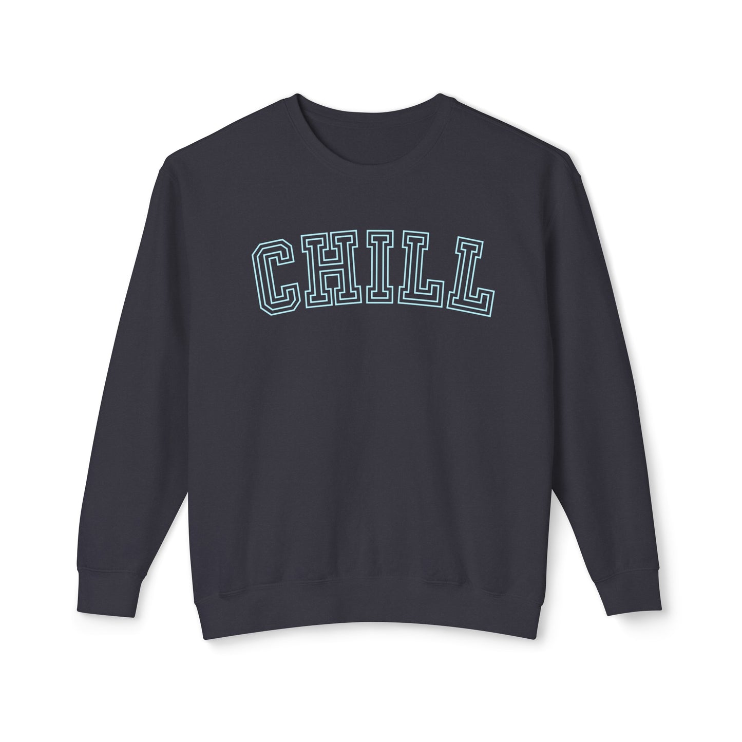 Eddy and Rita Women's Comfort Colors Lightweight Sweatshirt - "Chill" Relaxed Graphic Pullover