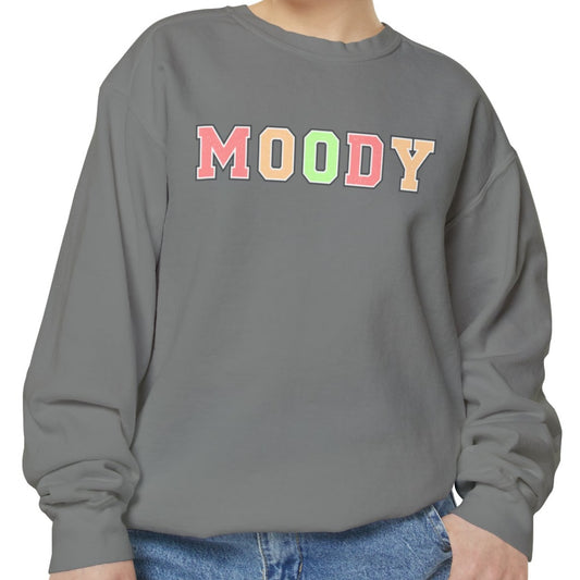 Moody Magic: Women's Comfort Color Sweatshirt for Cozy and Trendy Vibes - Eddy and Rita