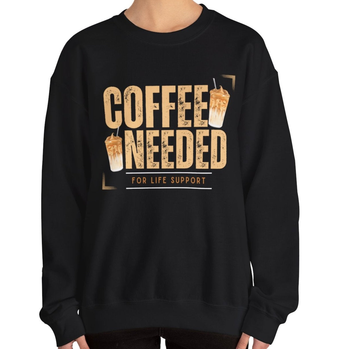 Coffee Needed: Women's Cozy Sweatshirt for Caffeine Lovers - Eddy and Rita