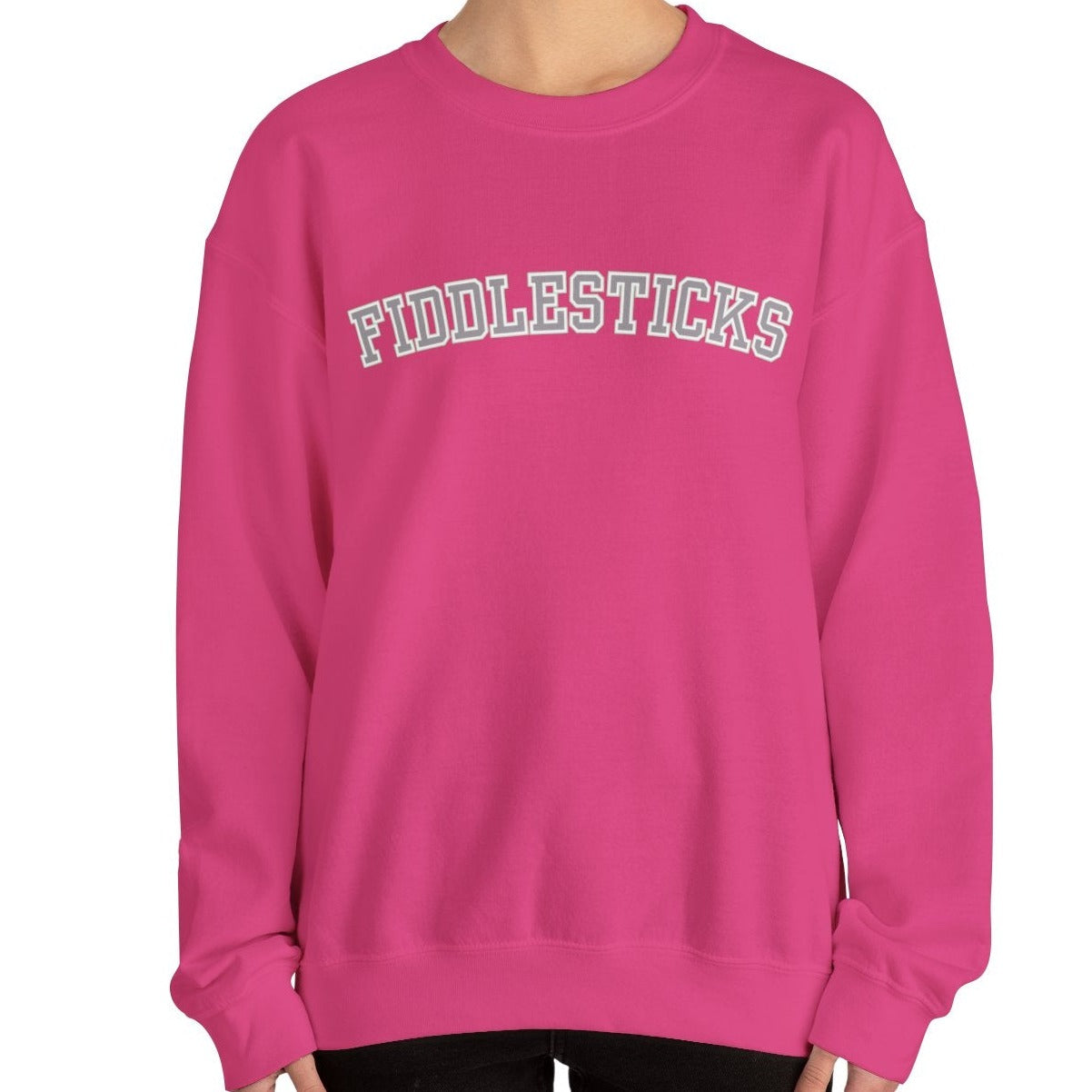 Fiddlesticks Women's Sweatshirt - Cozy Comfort with a Touch of Playful Charm - Eddy and Rita