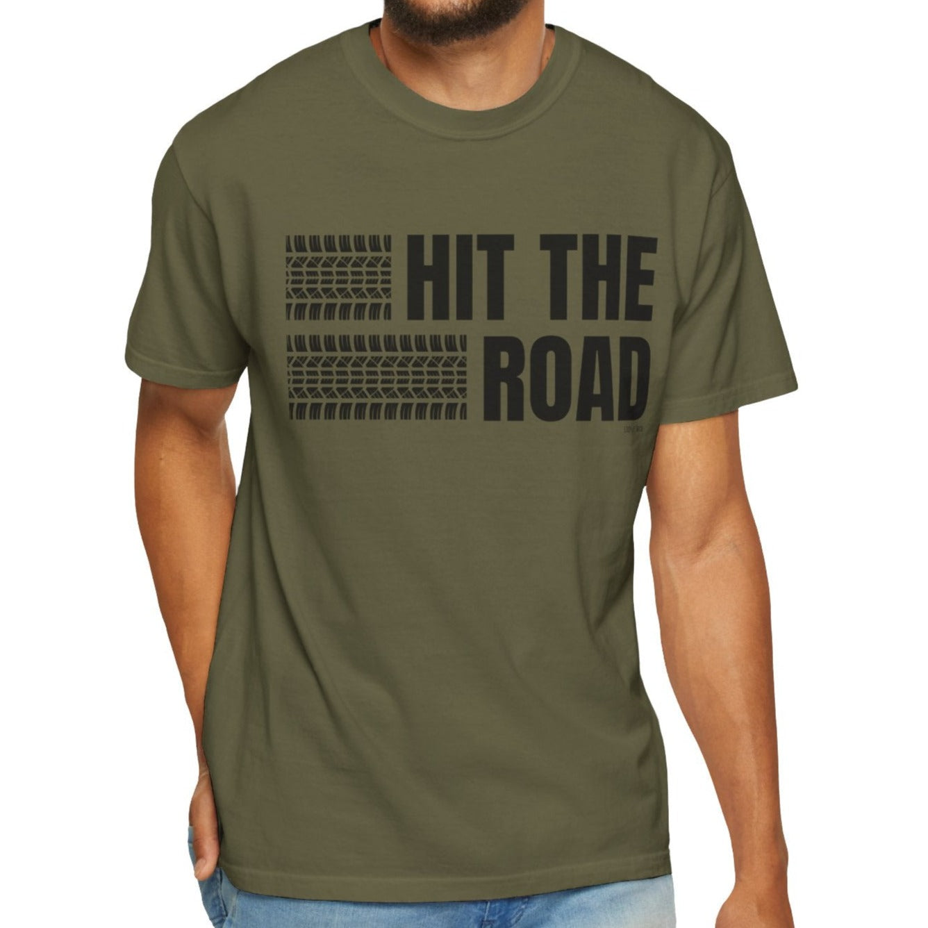 Eddy and Rita Men's Comfort Colors Lightweight T-Shirt - "Hit the Road" Graphic Tee