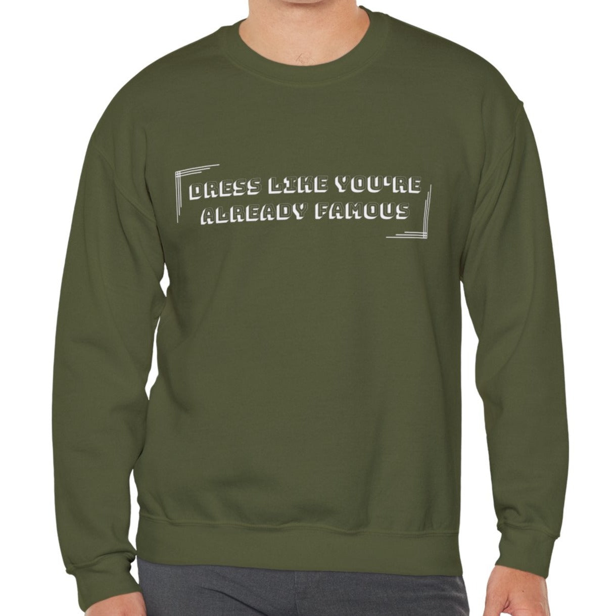 Dress Like You're Already Famous Men's Sweatshirt: Celebrity Style - Eddy and Rita