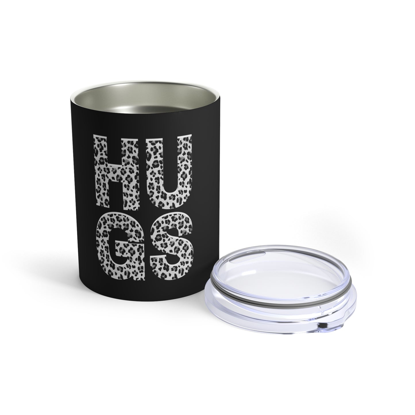 Leopard Print Hugs 10oz Tumbler - Eddy and Rita