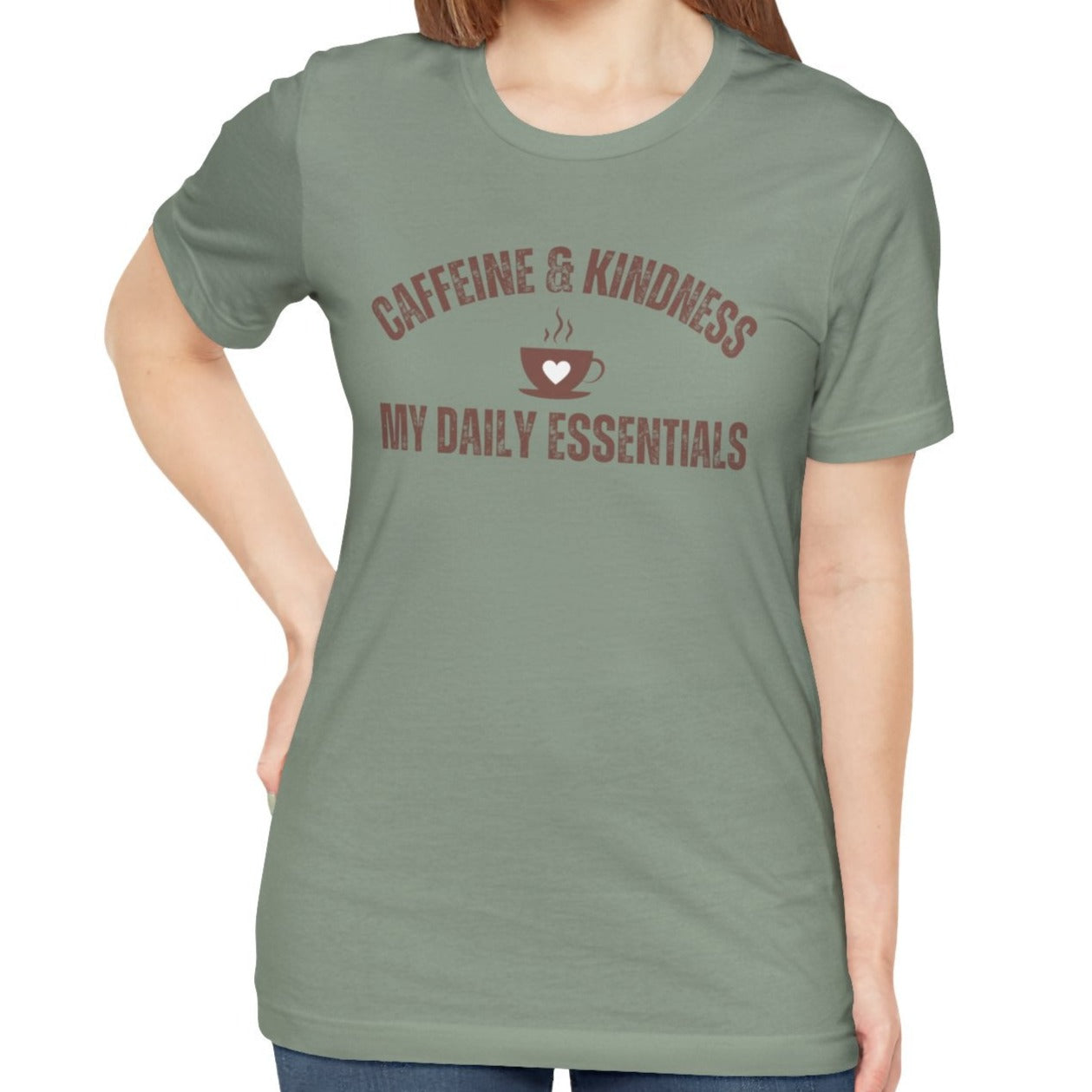 Caffeine and Kindness: My Daily Essentials" Women's T-Shirt - Eddy and Rita