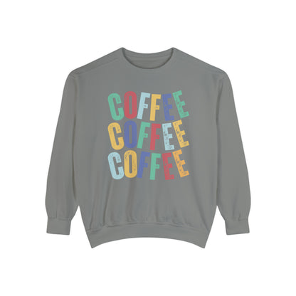 Women's Comfort Colors Coffee Bliss Sweatshirt: Cozy and Vibrant - Eddy and Rita