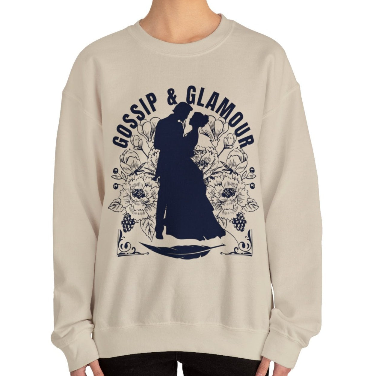 Eddy and Rita Women's Heavy Sweatshirt - "Gossip & Glamour" Bridgerton Tribute - Elegant Graphic Pullover