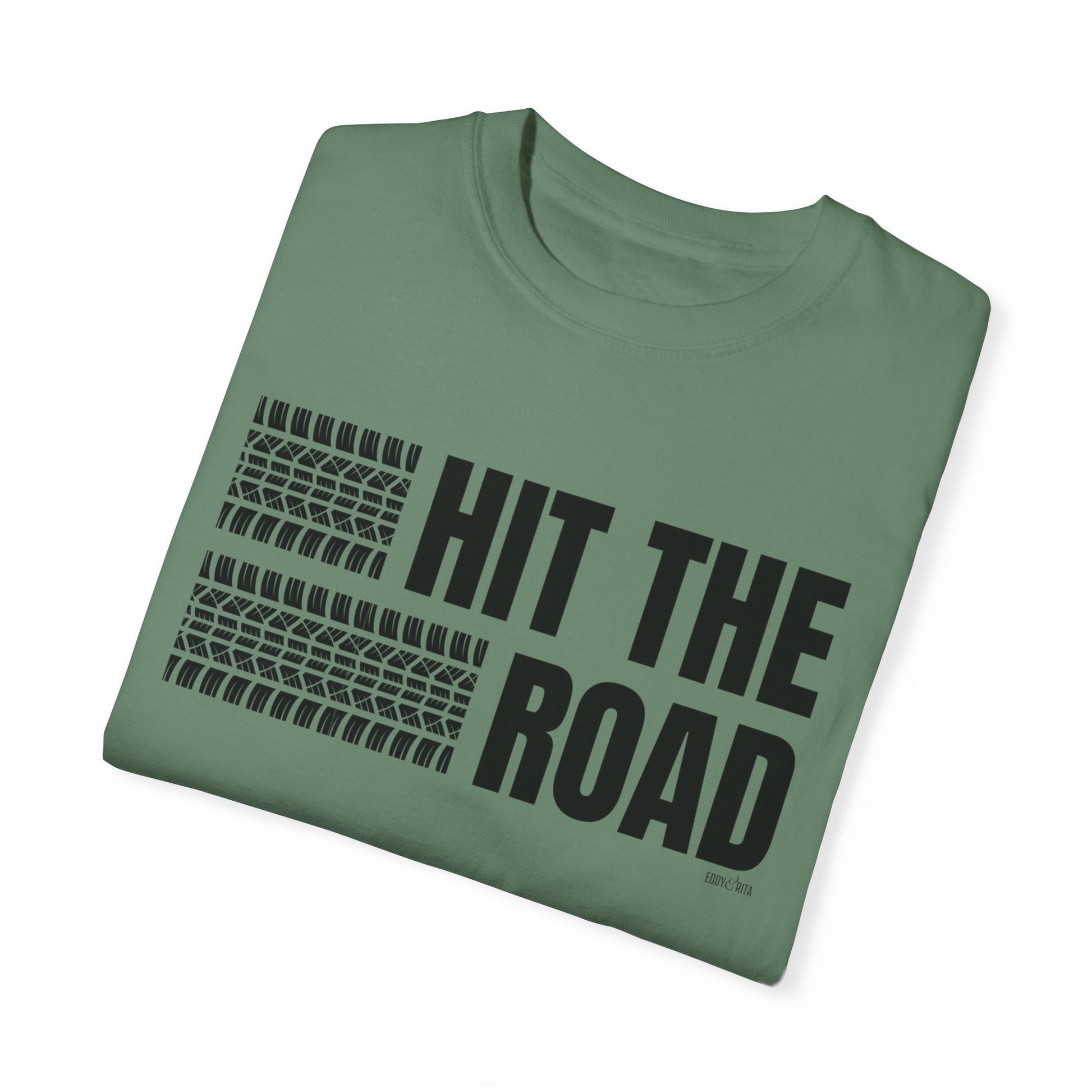 Eddy and Rita Men's Comfort Colors Lightweight T-Shirt - "Hit the Road" Graphic Tee