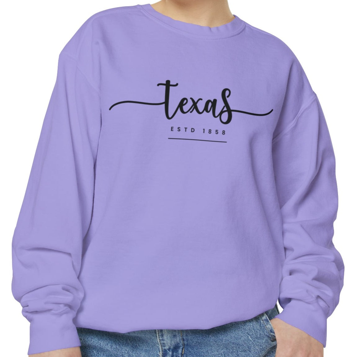 Texas Pride Comfort Colors Women's Sweatshirt - Eddy and Rita