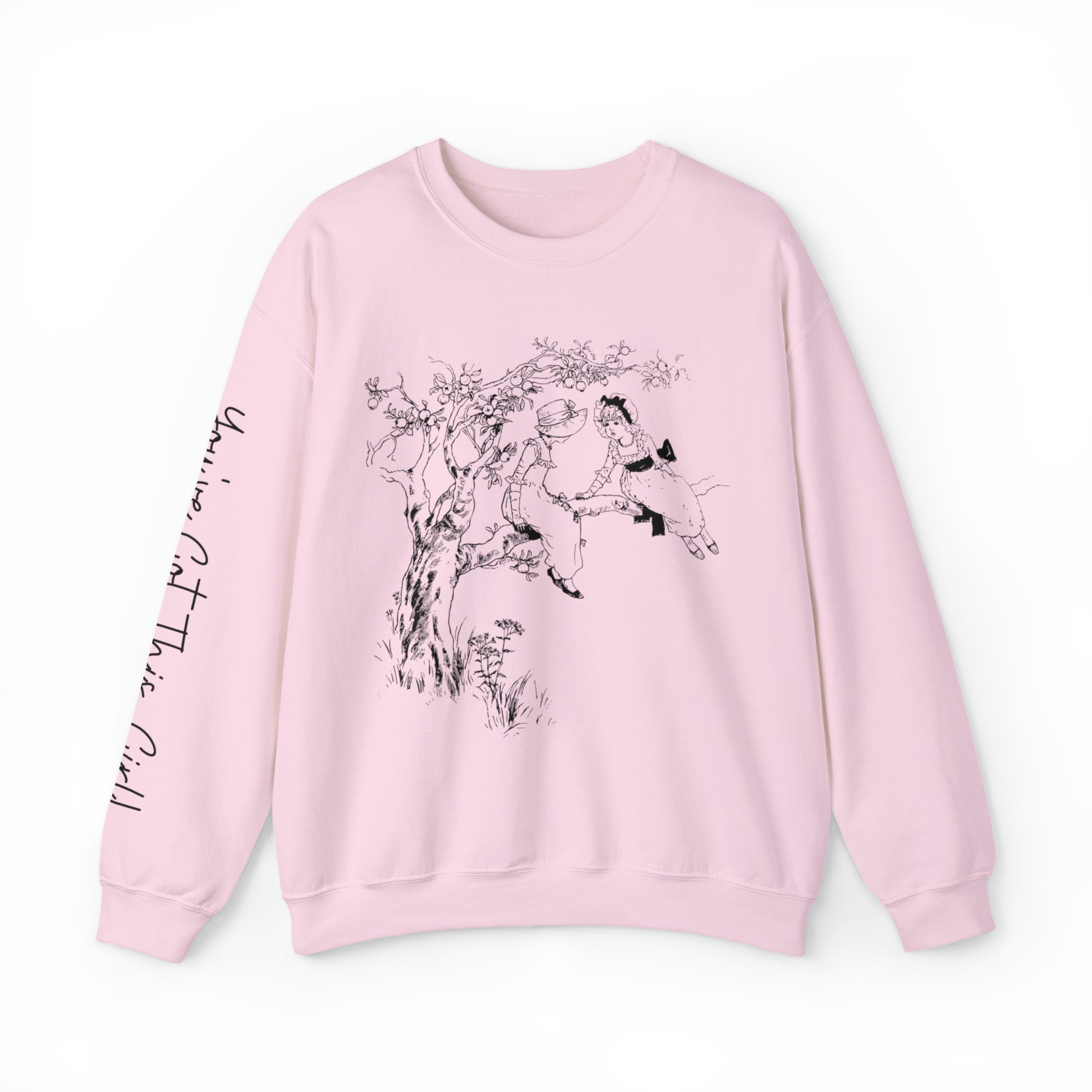 Vintage 'You Got This Girl' Women's Sweatshirt with Tree Art and Arm Detail - Eddy and Rita