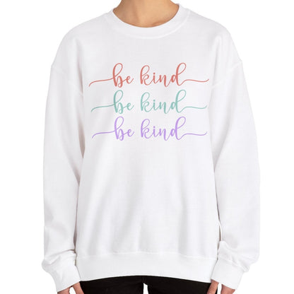 Be Kind: Women's Comfort Sweatshirt for Positive Vibes and Stylish Warmth - Eddy and Rita