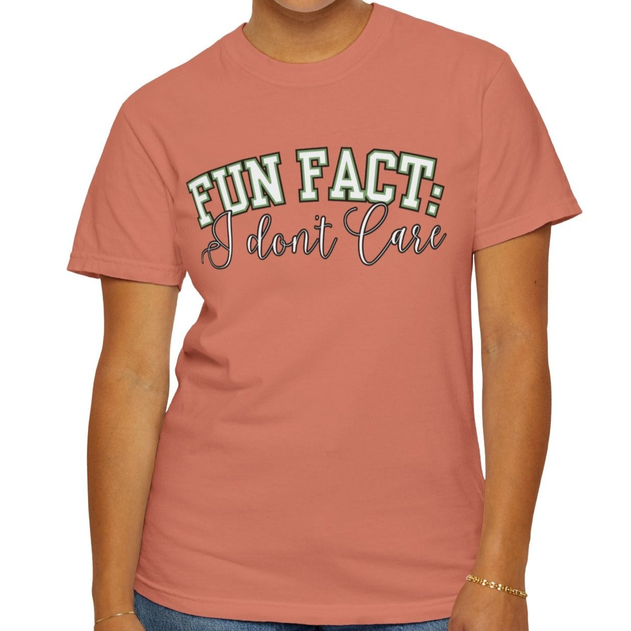 Fun Fact: I Don't Care Tee – Casual Statement Top for Nonchalant Style - Eddy and Rita