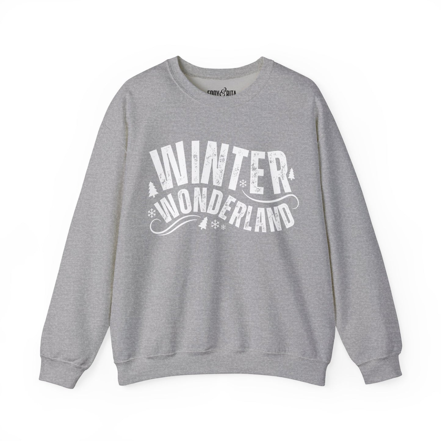 Women's Heavy Sweatshirt – "Winter Wonderland" Cozy Winter Graphic Sweatshirt