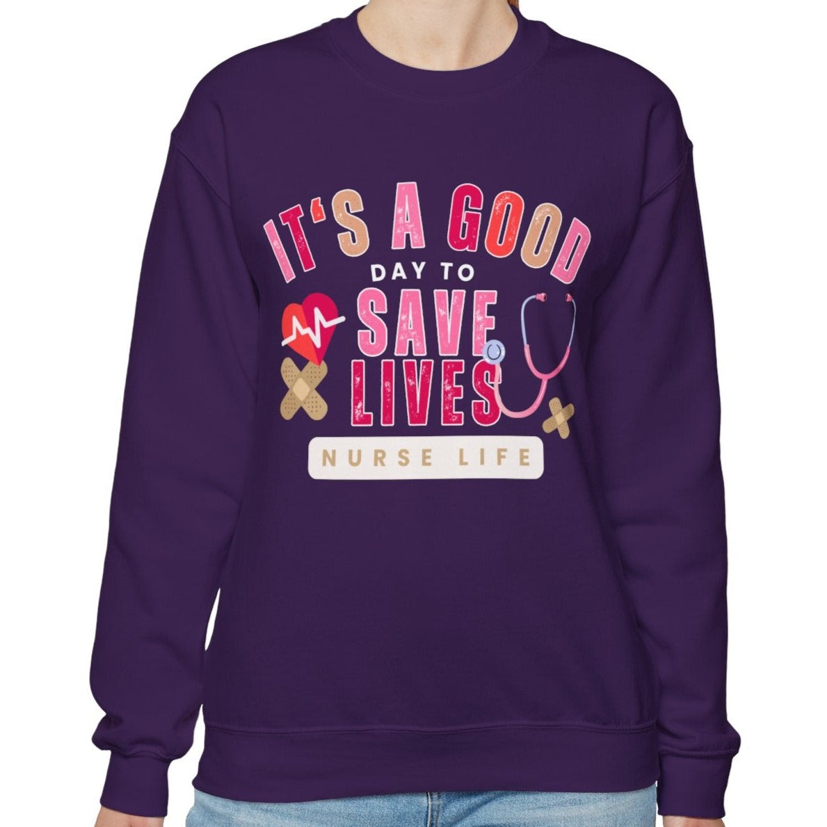 It's a Good Day to Save Lives Women's Gildan Sweatshirt - Eddy and Rita