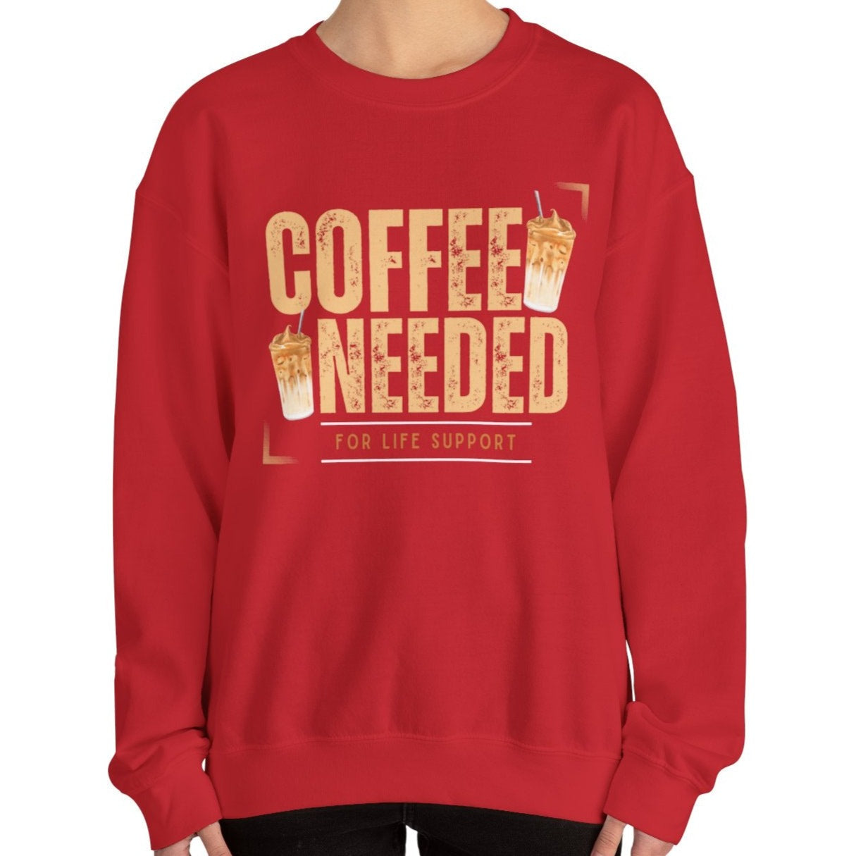 Coffee Needed: Women's Cozy Sweatshirt for Caffeine Lovers - Eddy and Rita