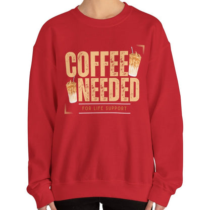 Coffee Needed: Women's Cozy Sweatshirt for Caffeine Lovers - Eddy and Rita