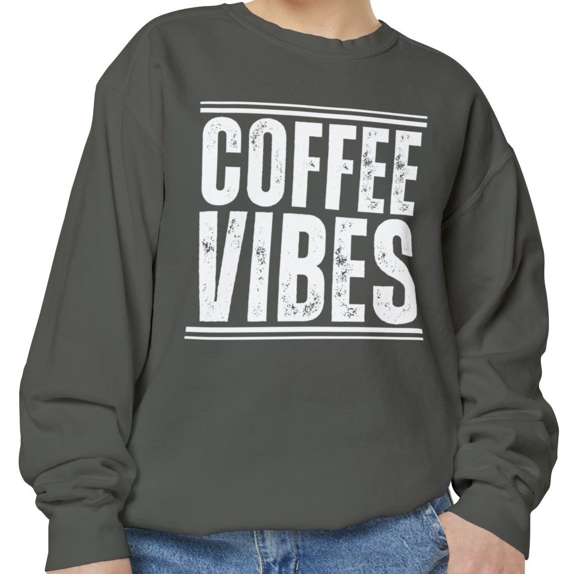 Coffee Vibes Women's Comfort Colors Sweatshirt - Cozy and Stylish - Eddy and Rita