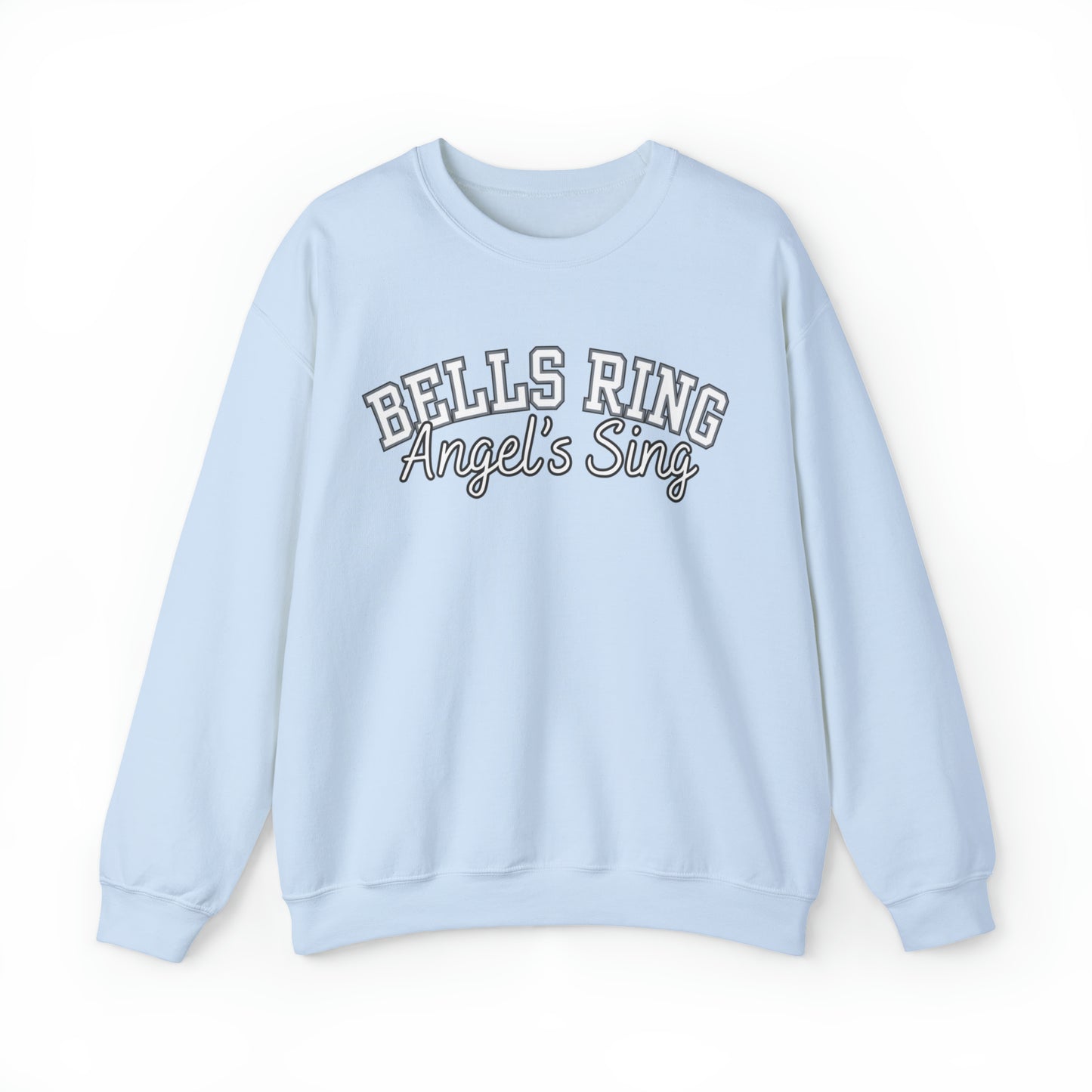 Women's Christmas Sweatshirt: 'Bells Ring, Angels Sing' Festive Holiday Top for Joyful Celebrations - Eddy and Rita