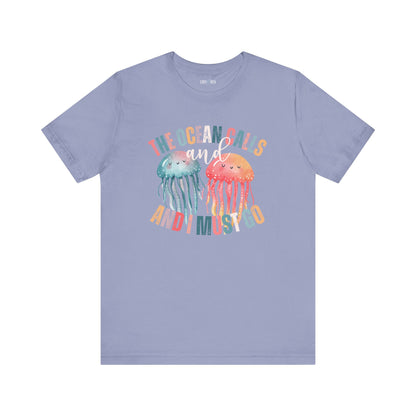 Ocean Calling Jellyfish Women's Bella Canvas Tee - Eddy and Rita