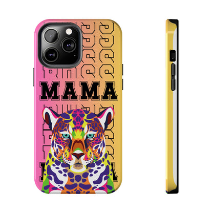 Colorful Cheetah 'Boss Mama' iPhone Case - Stylish and Empowering Protective Cover