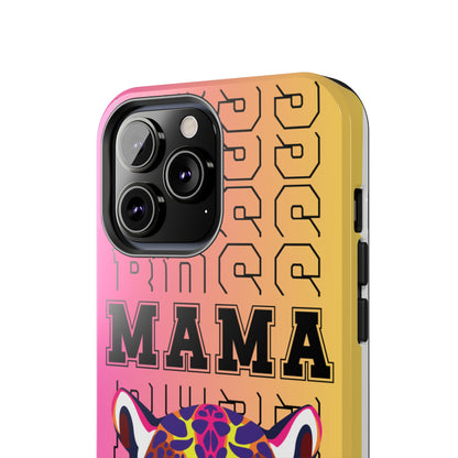 Colorful Cheetah 'Boss Mama' iPhone Case - Stylish and Empowering Protective Cover