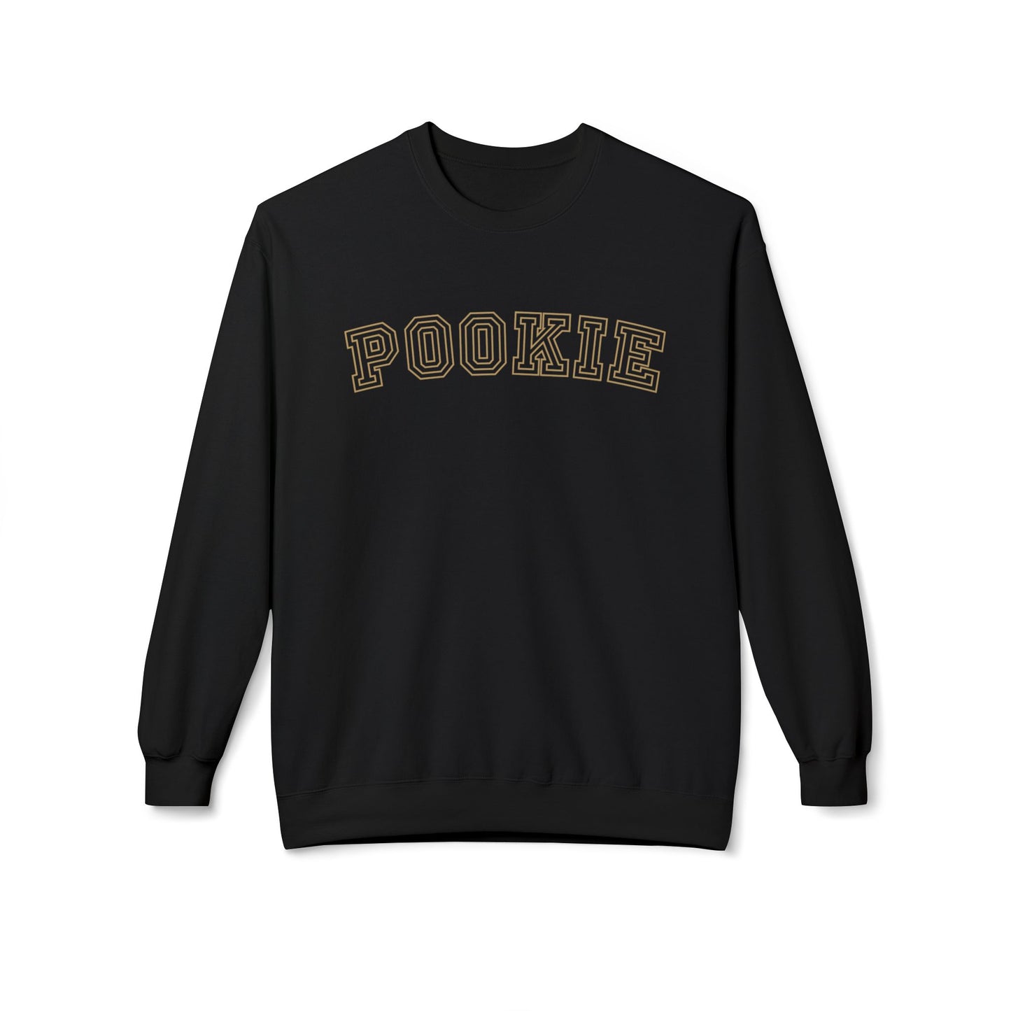 Eddy and Rita Women's Midweight Crewneck Sweatshirt - "Pookie" Cute and Cozy Graphic Pullover