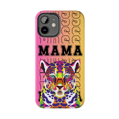 Colorful Cheetah 'Boss Mama' iPhone Case - Stylish and Empowering Protective Cover