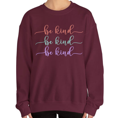 Be Kind: Women's Comfort Sweatshirt for Positive Vibes and Stylish Warmth - Eddy and Rita