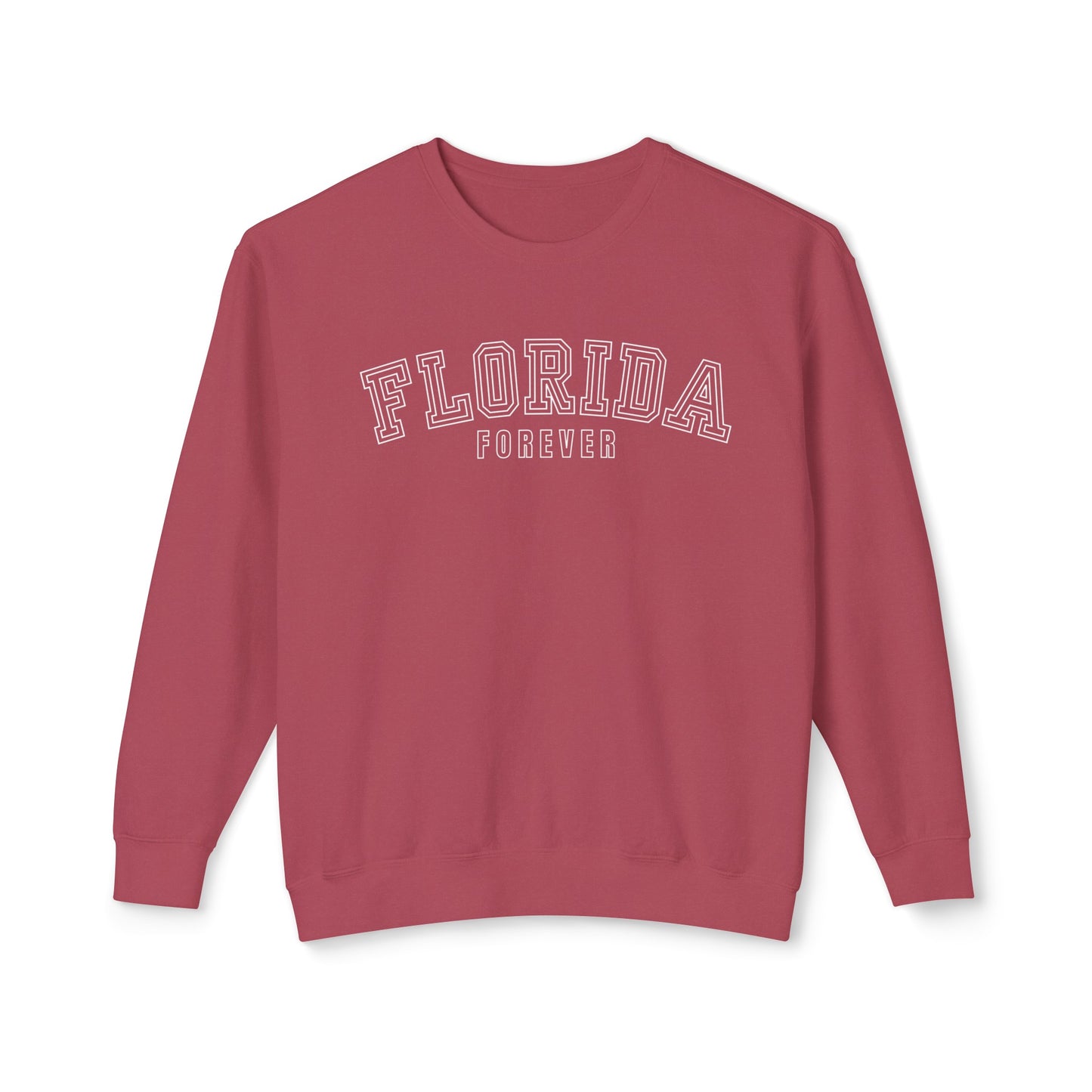 Eddy and Rita Women's Comfort Colors Lightweight Sweatshirt - "Florida Forever" Stylish Graphic Pullover