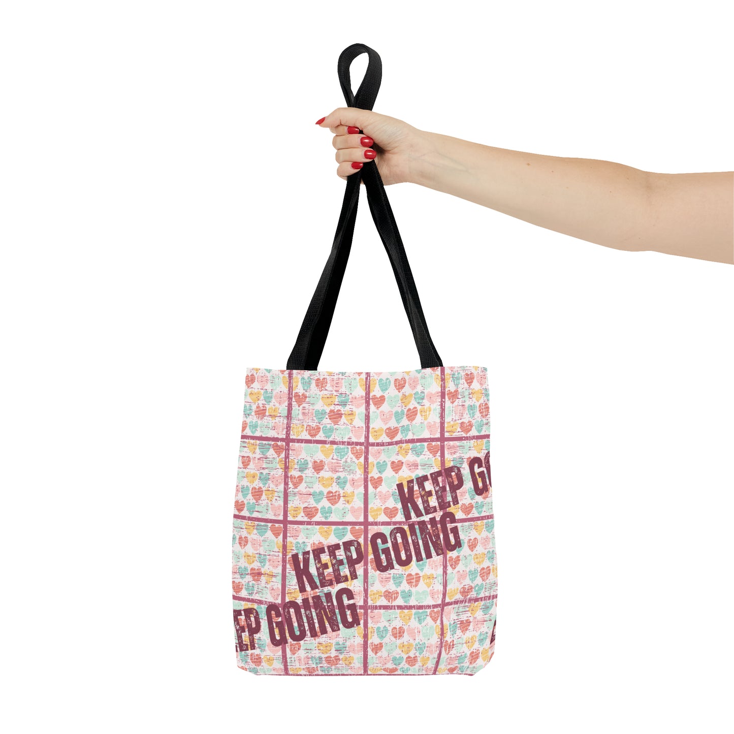 Keep Going: Women's Motivational Small Tote Bag for Everyday Inspiration - Eddy and Rita